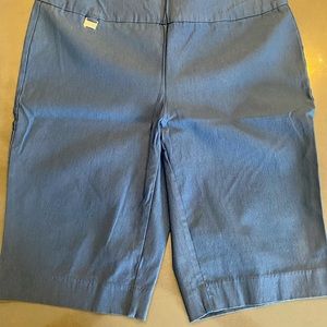 Premise studio pull on stretch blue short . Size Large. Excellent condition.